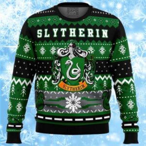 Harry Potter Slytherin House Ugly Christmas Sweater 1 1