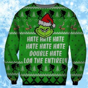 Hate Hate Hate Grinch Cute Ugly Christmas Sweaters 1 1