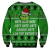 Hate Hate Hate Grinch Cute Ugly Christmas Sweaters 2 2