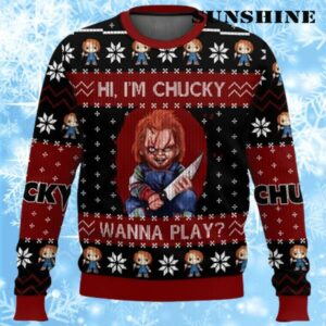 Hi Im Chucky Ugly Christmas Sweater Chucky Christmas Sweater 1 1