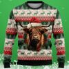 Highland Cow Christmas Sweater 3 3