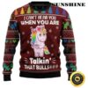 Hippie I CanT Hear You Ugly Unicorn Christmas Sweater 2 2