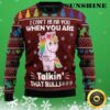 Hippie I CanT Hear You Ugly Unicorn Christmas Sweater 3 3