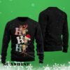 Ho Ho Ho Cow Christmas Sweater Ugly Black 3 3