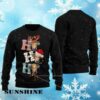 Ho Ho Ho Cow Christmas Sweater Ugly Black 4 4