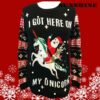 I Got Here On My Unicorn Christmas Sweater 5 5