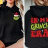 In My Grinch Era Christmas Hoodie and Sweatshirt Grinch Era two sided Sweatshirt Merry Grinchmas Sweater Retro Merry Christmas Hoodie 3 1