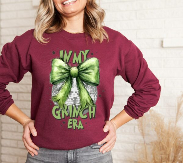 In My Grinch Era Sweatshirt Funny Grinch Sweatshirt Christmas Party Sweatshirt Grinchmas Sweatshirt Grinch Lovers Shirt AKR365 3 1