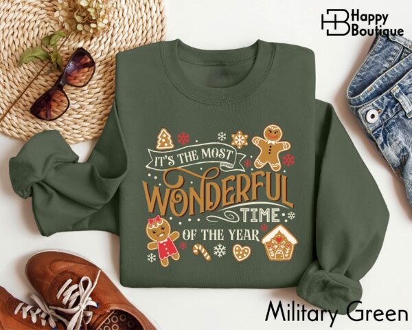 Its The Most Wonderful Time Of The Year Sweatshirt Cute Gingerbread Tee Christmas Family Shirt Family Holiday Shirt Xmas Gingerbread 2