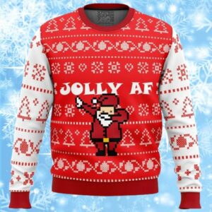 Jolly AF Ugly Funny Christmas Sweaters 1 1