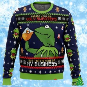 Kermit The Frog Xmas Funny Ugly Christmas Sweaters For Men 1 1