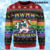 LGBT Pew Pew Madafakas Unicorn Ugly Christmas Sweater 1 1