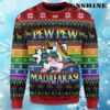 LGBT Pew Pew Madafakas Unicorn Ugly Christmas Sweater 4 4