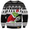 Las Vegas Raiders Grinch Football Best Ugly Christmas Sweaters 2024 2 2