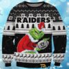 Las Vegas Raiders Grinch Football Best Ugly Christmas Sweaters 2024 4 4