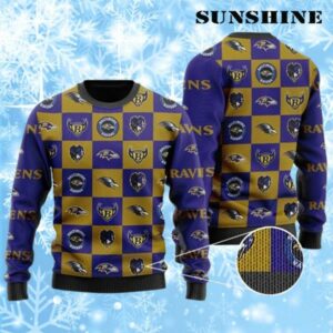 Logo Baltimore Ravens Christmas Ugly Sweater 1 1