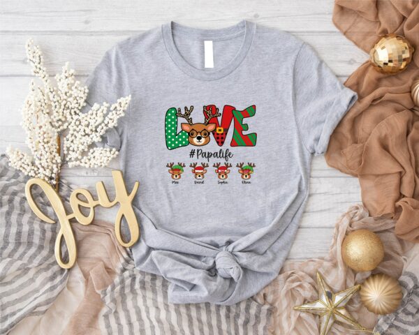 Love Nanalife T shirt Custom Name Personalized Family Love Grandma Shirt Family Shirts Nanalife Shirt Nanalife Gift Reindeer Shirt 3