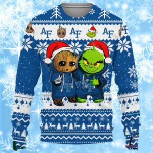 MLB San Diego Padres Baby Groot And Grinch Christmas Ugly Sweater 1 1