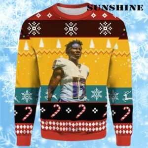 Marquise Brown Baltimore Ravens Ugly Christmas Sweater 1 1