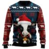 Mens Cow Christmas Sweater Ugly 2 2