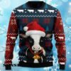 Mens Cow Christmas Sweater Ugly 4 4