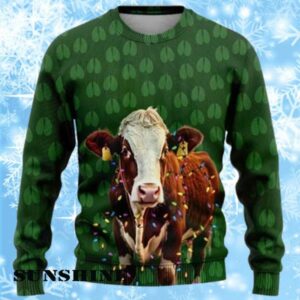 Mens Cow Ugly Christmas Sweater 1 1