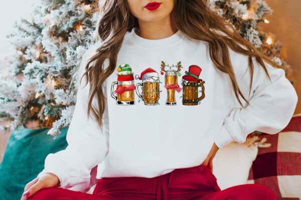 Merry Christmas Beers shirtChristmas Drinking shirt Santa Beer Christmas Lights ShirtBeer Lover shirtChristmas DrinkingChristmas Beers 6