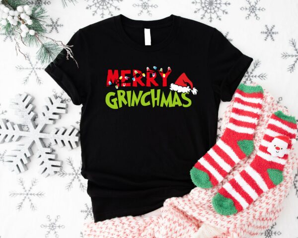 Merry Grinchmas Sweatshirt Grinch Holiday Shirt Funny Family Shirt Christmas Gifts Shirt Whimsical GRINCHMAS Sweater Christmas Gift Idea 2 5 1