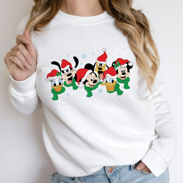 Mickey And Friend Christmas Sweatshirt Disney Christmas Sweatshirt Disneyland Christmas Hoodie Disney Family Christmas Trip Sweatshirt 3