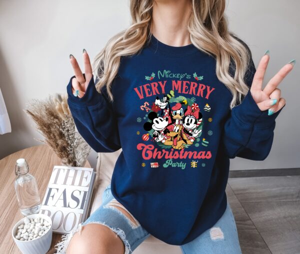 Mickeys Very Merry Christmas Party 2024 Sweatshirt Christmas Family Matching Shirt Mickey Christmas Merry Christmas Disney Christmas 5