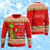 Miller High Life Beer Grinch I Will Drink Here Or There I Will Drink Everywhere Ugly Christmas Sweater 1 1