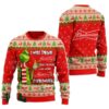 Miller High Life Beer Grinch I Will Drink Here Or There I Will Drink Everywhere Ugly Christmas Sweater 2 2