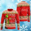 Miller High Life Beer Grinch I Will Drink Here Or There I Will Drink Everywhere Ugly Christmas Sweater 4 4