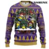 Minion Baltimore Ravens Ugly Christmas Sweater 2 2