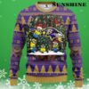 Minion Baltimore Ravens Ugly Christmas Sweater 3 3