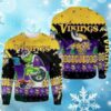 Minnesota Vikings Toilet Ugly Christmas Sweater Grinch 4 4