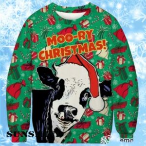 Moo ry Cow Christmas Ugly Sweater 1 1