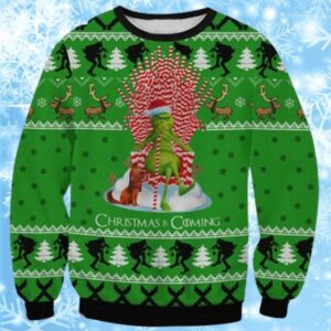 Mr Grinch Christmas Coming Ugly Christmas Sweaters With Funny Sayings 1 1