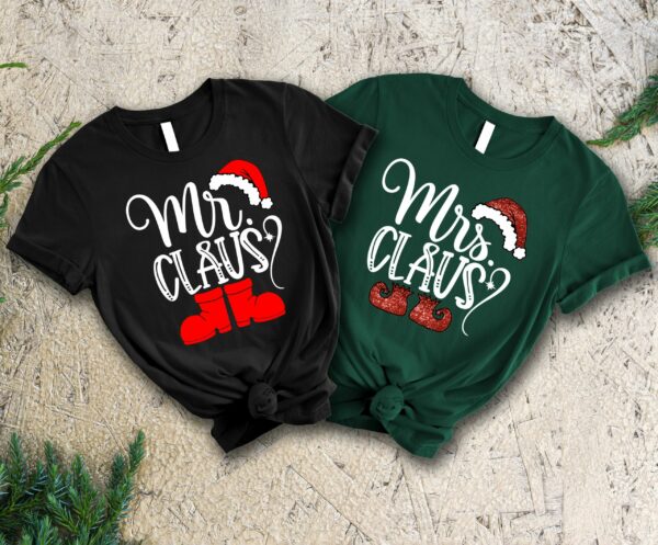 Mrs Claus Mr Claus Couples Santa Shirt Merry Christmas Sweatshirt Mr And Mrs Matching Christmas Sweater Christmas Couple Shirt 3