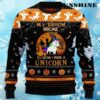 My Broom Broke So Now I Ride A Unicorn Ugly Christmas Sweater 4 4