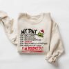 My Day Im Booked Sweatshirt The Grinch Christmas Sweatshirt Womens Christmas Sweatshirt Grinchmas Sweatshirt Winter Sweatshirt 2