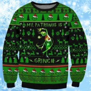 My Patronus Is Grinch Ugly And Funny Christmas Sweaters 2024 1 1