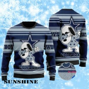 NFL Dallas Cowboys Peanuts Snoopy Christmas Sweater 1 1