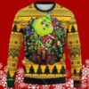 NFL Green Bay Packers Grinch Hug Ugly Christmas Sweater 5 5