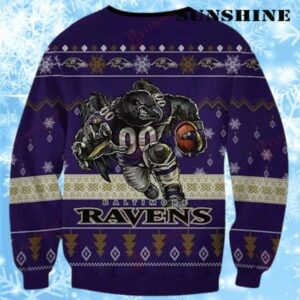 NFL Ravens Ugly Christmas Sweater Womens 1 1