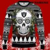 NFL Skull Flower Christmas Raiders Ugly Sweater 5 5