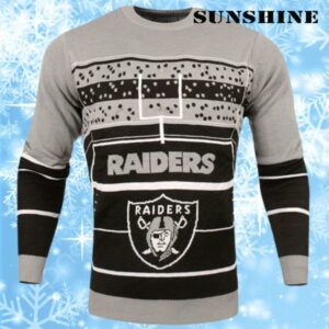 Oakland Raiders Stadium Light Up Sweater 1 1