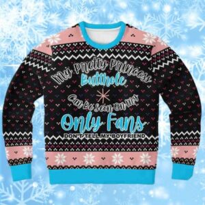 Onlyfans Princess Funny Matching Ugly Christmas Sweaters 1 1