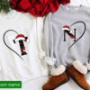 Personalized Christmas Alphabet Sweater Monogrammed Couple Christmas Shirt Holiday Matching Sweatshirt Matching Christmas Party Shirt 2