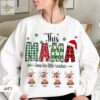 Personalized Grandma Christmas SweatshirtThis Mama Loves Her Reindeer Shirt Custom Grandma ShirtCustom Name Reindeer Shirt Grandkid Name 1